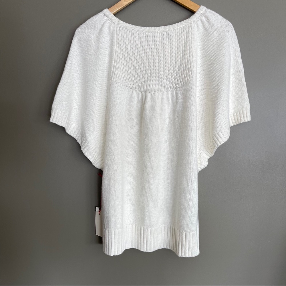 NWT Anthropologie Belle Sweater Top Ivory Size Med - Picture 12 of 16